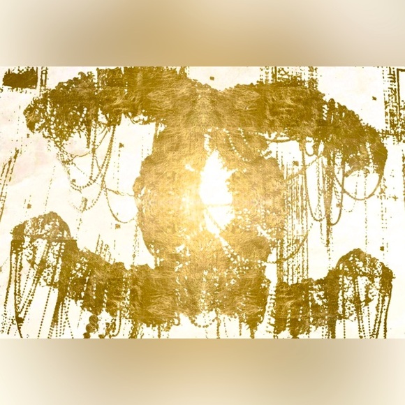 New letters CC luxury designer print picture, modern girl living room home decor - Picture 2 of 2